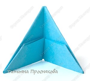  Треугольный модуль оригами Бумага