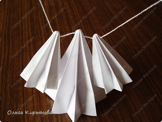 Мастер-класс, Оригами модульное, : Ангел из модуля кусудамы "Супершар" Бумага Рождество, . Фото 6