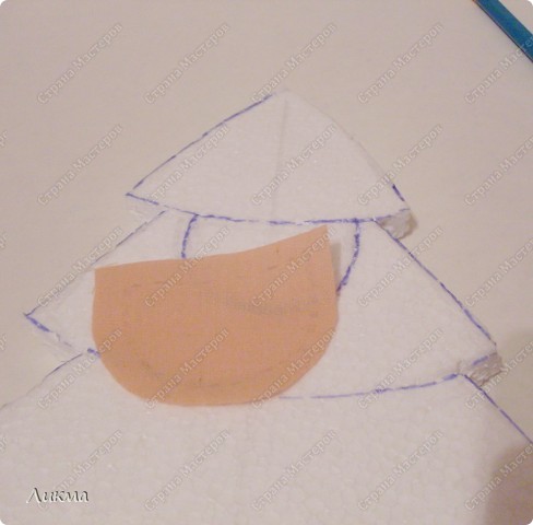  Мастер-класс Торцевание: В лесу родилась елочка Ткань Новый год. Фото 9