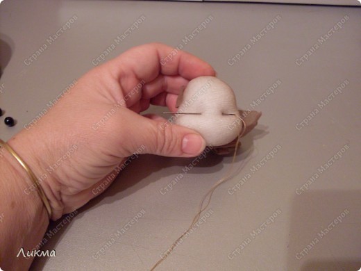  Мастер-класс Шитьё: Игольница-черепашка Танюшка. Материал бросовый. Фото 11