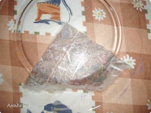 Мастер-класс Декупаж: Тарелочка  в стиле псевдо-мозаики +МК Салфетки Отдых. Фото 6