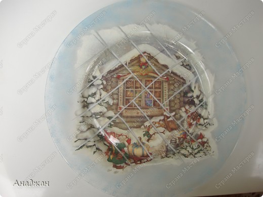 Мастер-класс Декупаж: Тарелочка  в стиле псевдо-мозаики +МК Салфетки Отдых. Фото 9