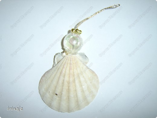 Master Class: Ángeles de la cuentas de concha, conchas de Navidad.  Foto 7