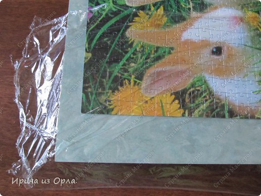 Мастер-класс Мозаика: МК - Создаем из пазлов картину Бумага Отдых. Фото 7