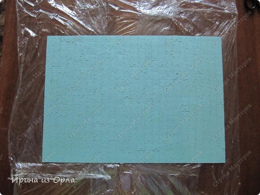 Мастер-класс Мозаика: МК - Создаем из пазлов картину Бумага Отдых. Фото 17