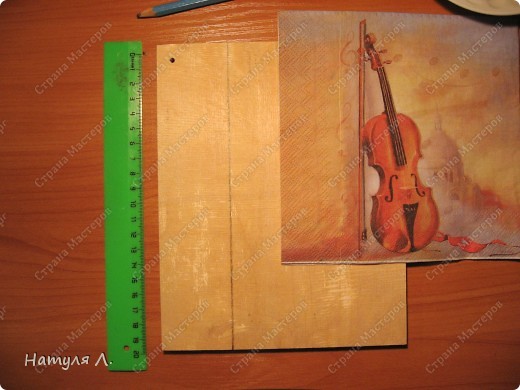 Декор предметов, Мастер-класс Декупаж: Панно "Скрипка" ( + мини МК) Бумага, Гуашь, Салфетки, Скорлупа яичная, Фанера День рождения. Фото 3