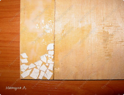 Декор предметов, Мастер-класс Декупаж: Панно "Скрипка" ( + мини МК) Бумага, Гуашь, Салфетки, Скорлупа яичная, Фанера День рождения. Фото 4