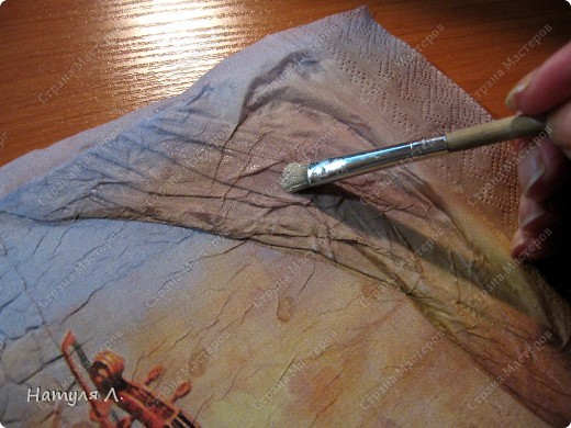 Декор предметов, Мастер-класс Декупаж: Панно "Скрипка" ( + мини МК) Бумага, Гуашь, Салфетки, Скорлупа яичная, Фанера День рождения. Фото 15