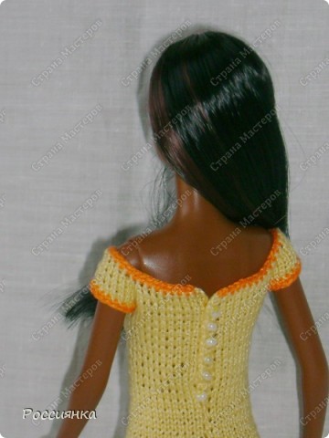  Куклы, Мастер-класс Вязание крючком, Вязание спицами: Маленькое платье для куклы типа 