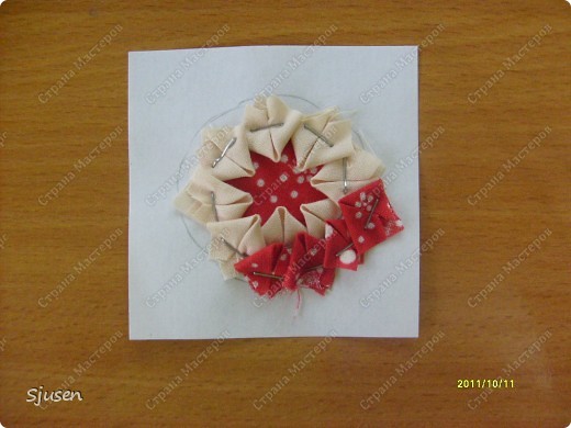  Карточка АТС, Мастер-класс Артишок: Елочные шарики-2 + МК Ткань Новый год. Фото 7