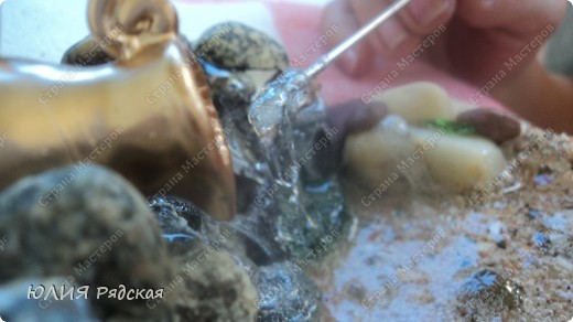  Мастер-класс: МК "Водопада"  Клей, Песок Отдых. Фото 32