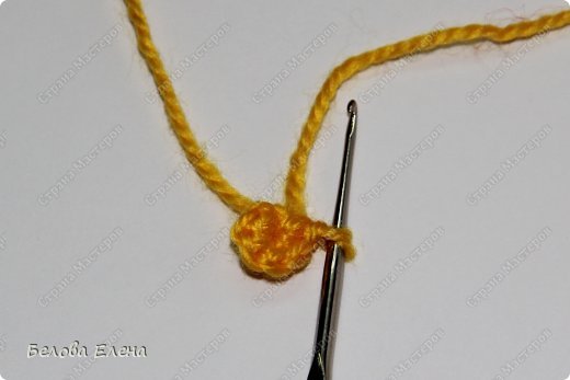  Мастер-класс Вязание крючком: Солнышко Пряжа. Фото 5