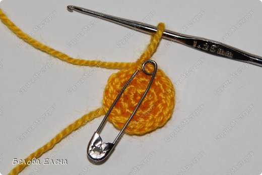  Мастер-класс Вязание крючком: Солнышко Пряжа. Фото 7
