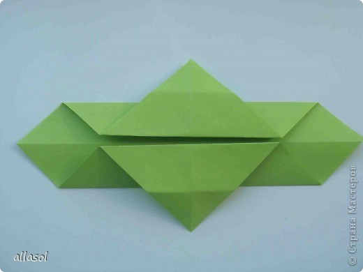 Мастер-класс,  Оригами, : Гофрированный листок клена. Бумага Деньучителя, . Фото 6