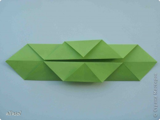 Мастер-класс,  Оригами, : Гофрированный листок клена. Бумага Деньучителя, . Фото 7