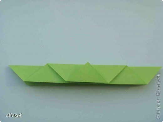Мастер-класс,  Оригами, : Гофрированный листок клена. Бумага Деньучителя, . Фото 8