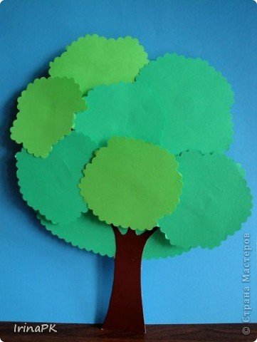 Как сделать дерево из цветной бумаги своими руками