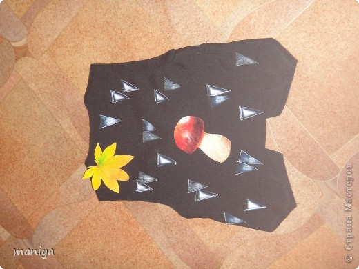 Мастер-класс Аппликация, Шитьё: костюм ежика - делаем за вечер :) Бумага, Листья, Мех, Овощи, фрукты, ягоды Новый год. Фото 8