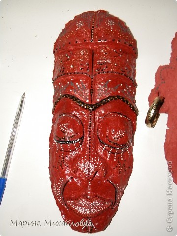Мастер-класс,  Папье-маше, : Как я делаю африканские маски. Бумага . Фото 3