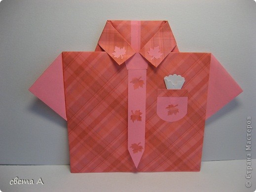 Подарок дедушке на 23 февраля оригами
