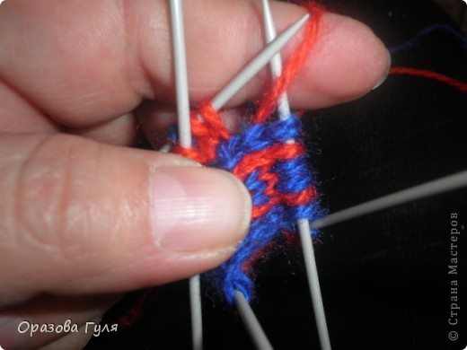  Мастер-класс Вязание: Яркие носки с орнаментом. Нитки. Фото 8