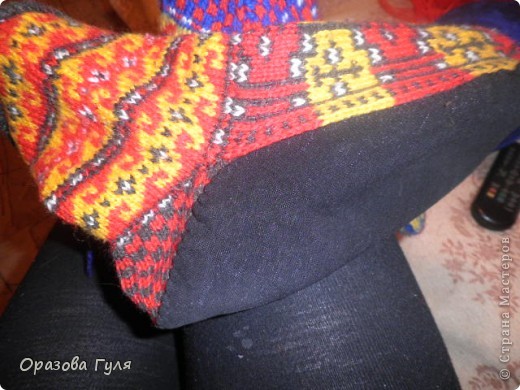  Мастер-класс Вязание: Яркие носки с орнаментом. Нитки. Фото 22