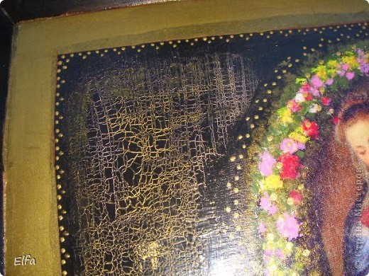 Декор предметов, Мастер-класс Декупаж: Поднос "Мадонна с младенцем", Рубенс. Краска, Салфетки. Фото 16