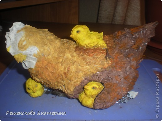 Мастер-класс, Поделка, изделие Роспись: Курочка-наседка. Роспись. (соленое тесто) Гуашь, Тесто соленое Пасха. Фото 7 Мастер-класс, Поделка, изделие Роспись: Курочка-наседка. Роспись. (соленое тесто) Гуашь, Тесто соленое Пасха. Фото 7