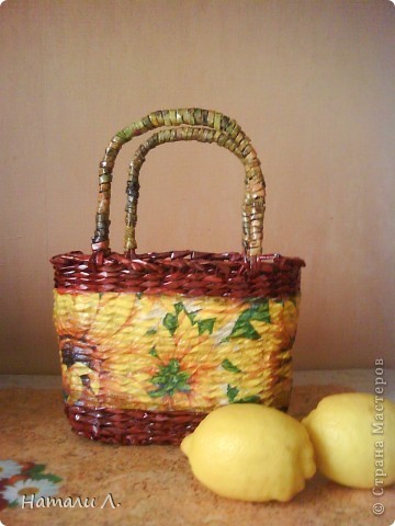 морилка оригано и лимон, декупаж, салфетка, лак. Фото 1