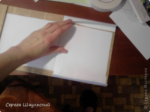 Декор предметов, Мастер-класс, Материалы и инструменты Вырезание: Обложка для тетради Бумага, Клей. Фото 7
