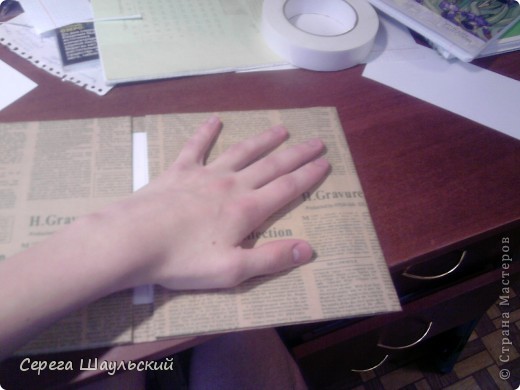 Декор предметов, Мастер-класс, Материалы и инструменты Вырезание: Обложка для тетради Бумага, Клей. Фото 8