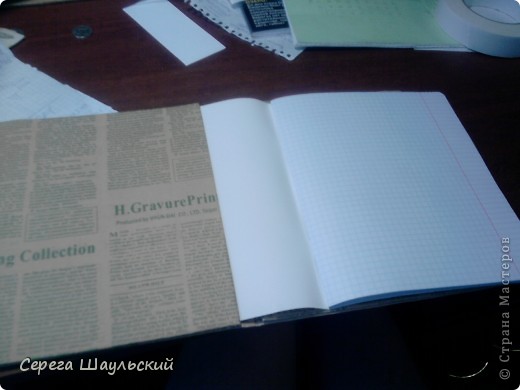 Декор предметов, Мастер-класс, Материалы и инструменты Вырезание: Обложка для тетради Бумага, Клей. Фото 9