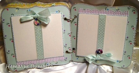 Скрапбукинг Аппликация: "Альбом для Малыша" Бумага, Картон, Клей, Коробки, Краска, Кружево, Ленты, Пуговицы, Скотч День рождения. Фото 19