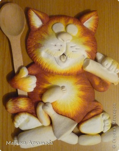  Мастер-класс Лепка: Опять кот-обжорик Тесто соленое. Фото 20
