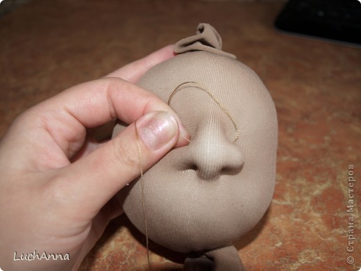  Куклы, Мастер-класс Шитьё: МК кукольный нос Капрон. Фото 21