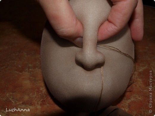  Куклы, Мастер-класс Шитьё: МК кукольный нос Капрон. Фото 30