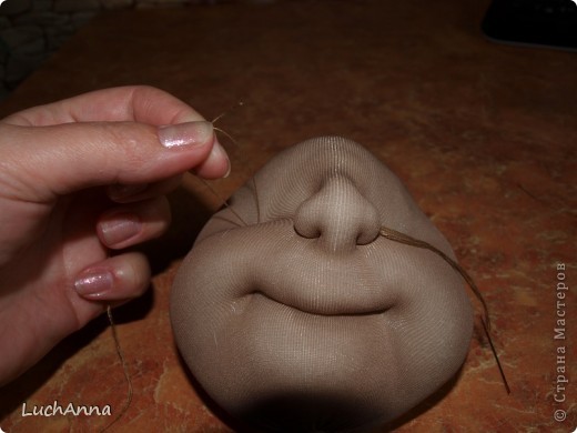  Куклы, Мастер-класс Шитьё: МК кукольный нос Капрон. Фото 34