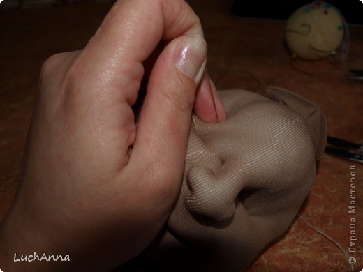  Куклы, Мастер-класс Шитьё: МК кукольный нос Капрон. Фото 39