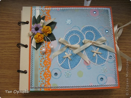 Открытка, Скрапбукинг Аппликация, Ассамбляж: Еще один мой дебют.... Бумага, Бусинки, Клей, Кружево, Ленты День рождения. Фото 1