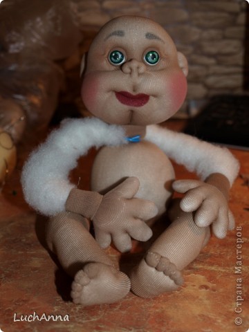  Куклы, Мастер-класс Шитьё: МК по созданию куклы "Замарашка". Часть 2 Капрон. Фото 42