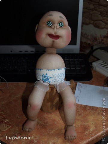  Куклы, Мастер-класс Шитьё: МК по созданию куклы "Замарашка". Часть 2 Капрон. Фото 76