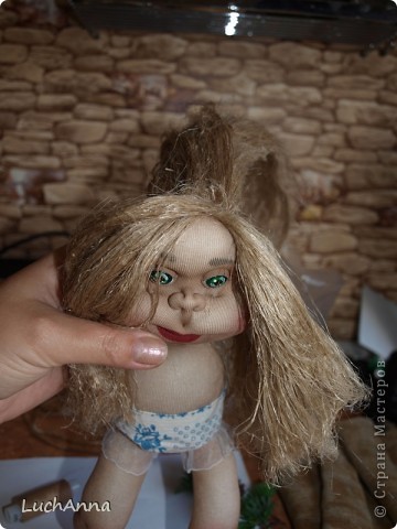  Куклы, Мастер-класс Шитьё: МК по созданию куклы "Замарашка". Часть 2 Капрон. Фото 80