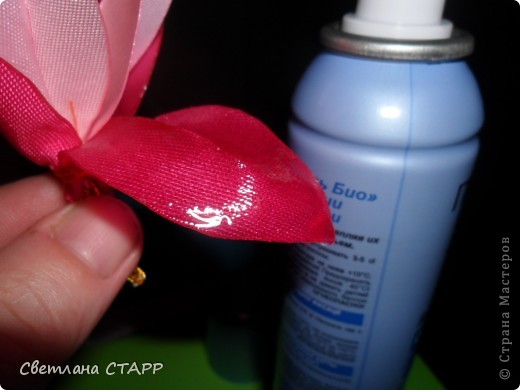  Мастер-класс Шитьё: Как я делаю лилию. Ленты. Фото 23