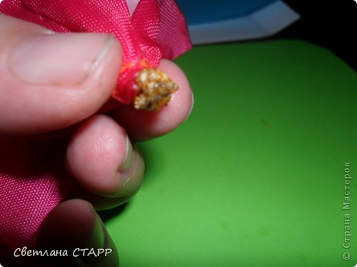  Мастер-класс Шитьё: Как я делаю лилию. Ленты. Фото 28