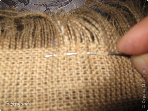 Сегодня я покажу МАСТЕР-КЛАСС по пошиву домовёнка с мешковины.... Фото 9