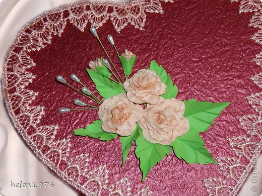 Открытка, Поздравление Квиллинг: Гламурный подарок Бумага, Бусинки Открытка, Поздравление Квиллинг: Гламурный подарок Бумага, Бусинки