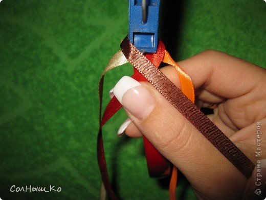  Мастер-класс: Плетение из 4 лент(МК) Клей, Ленты Отдых. Фото 7