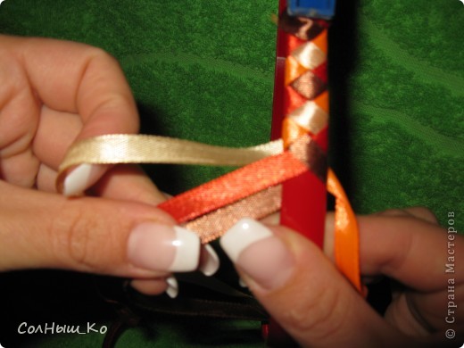  Мастер-класс: Плетение из 4 лент(МК) Клей, Ленты Отдых. Фото 17