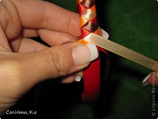  Мастер-класс: Плетение из 4 лент(МК) Клей, Ленты Отдых. Фото 23