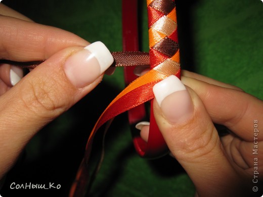  Мастер-класс: Плетение из 4 лент(МК) Клей, Ленты Отдых. Фото 26
